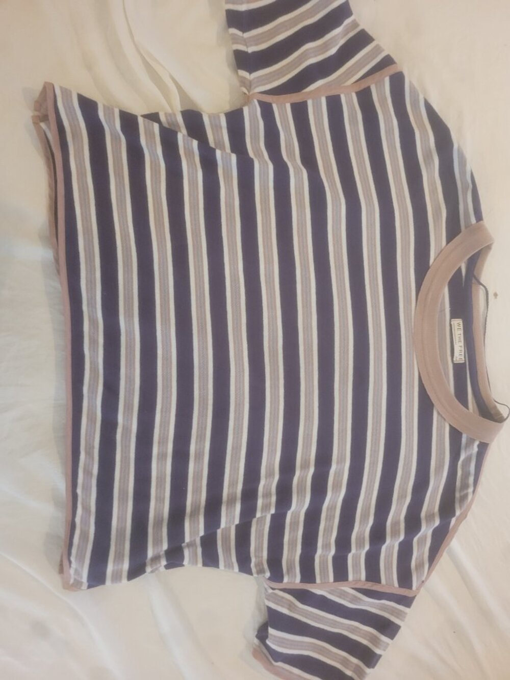 Free people navy striped tee - Picture 3 of 4
